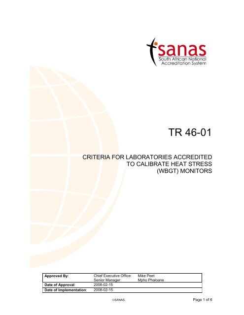 TR 46-01 - Sanas