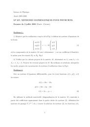 Licence de Physique AnnÃ©e 2005-2006 LP 207: METHODES ... - lpthe