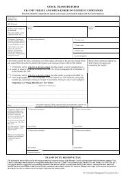 Stock Transfer Form J10