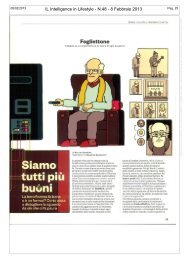 IL Intelligence in Lifestyle - N.48 - 8 Febbraio 2013 - Fondazione ...