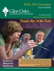 Class Schedule - Glen Oaks Community College