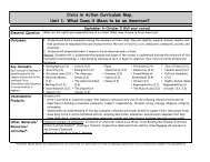 Civics in Action Curriculum Map, Unit 1 - Boston Debate League