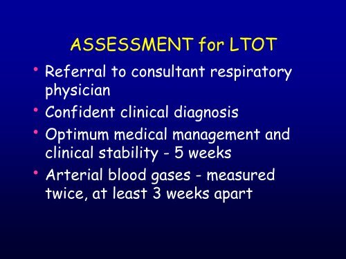 clinical component of the domiciliary oxygen service ... - Brit Thoracic