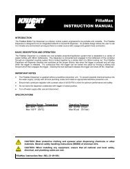 FillaMax INSTRUCTION MANUAL - knight llc