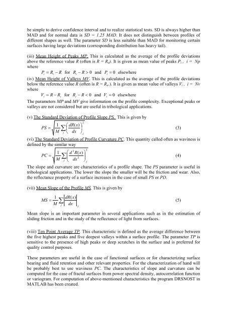 ANISOTROPY OF SURFACE ROUGHNESS - Centrum Textil