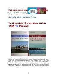 TÆ° duy Kinh t Vi t Nam 1975- 1989 vÃ  PhÃ¡ rÃ o - Viet-studies