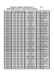 2012 RAVENNA TERMINAL PASSEGGERI S.r.l. ... - CNA Ravenna