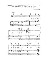 i\'ll make a man out of you - Daily Piano Sheets