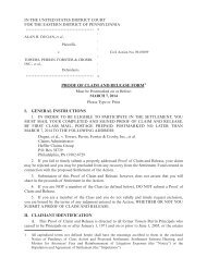 Proof of Claim and Release Form - Heffler Claims Group