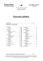 Courses plates - France Galop