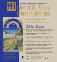 Call for Papers - Moravian College