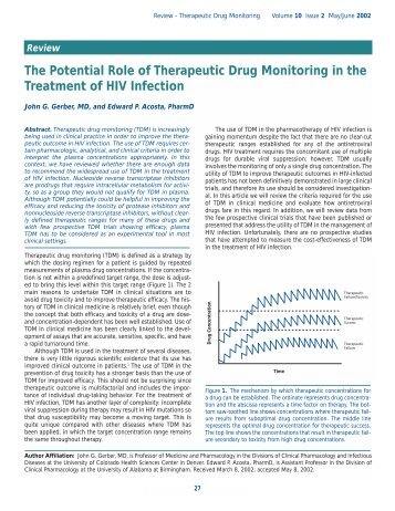 The Potential Role of Therapeutic Drug Monitoring in the Treatment ...