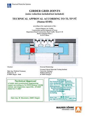 Technical Approval Girder Grid - Maurer Söhne Group