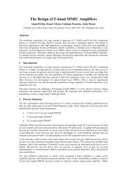 The Design of E-band MMIC Amplifiers - ARMMS RF & Microwave ...