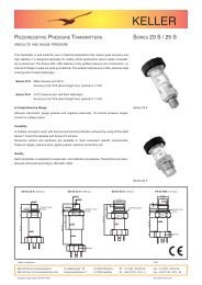 SERIES 23 S / 25 S - Keller AG