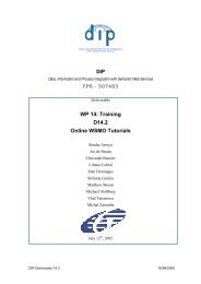 Online WSMO tutorials - DIP - Semantic Web