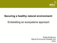 Ecosystems approach action plan - Integrating Sciences to Sustain ...