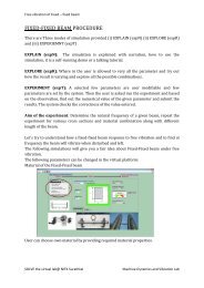 fixed-fixed beam procedure - SOLVE - The Virtual Lab @ NITK ...