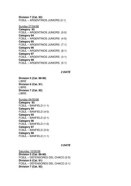 Results Season 2008 - FCBarcelona.cat