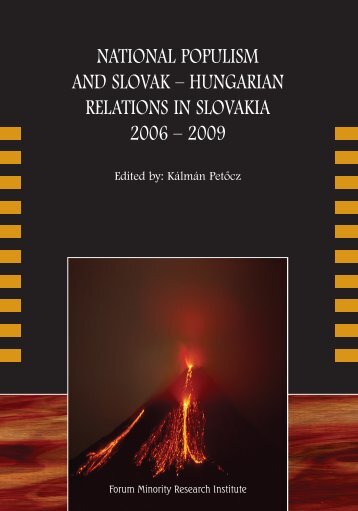 national populism and slovak â hungarian relations in - MEK
