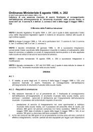 Ordinanza Ministeriale 6 agosto 1999, n. 202 - Ufficio scolastico ...