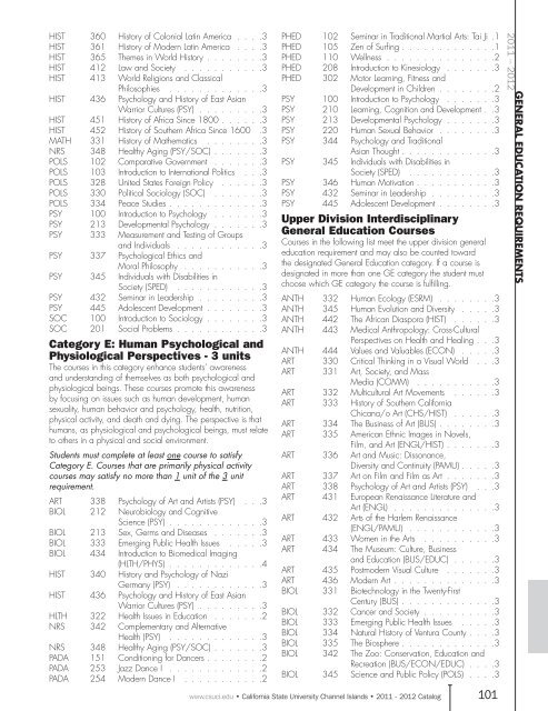 Download printable catalog - CSU Channel Islands