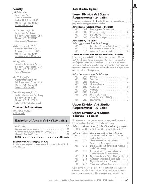 Download printable catalog - CSU Channel Islands