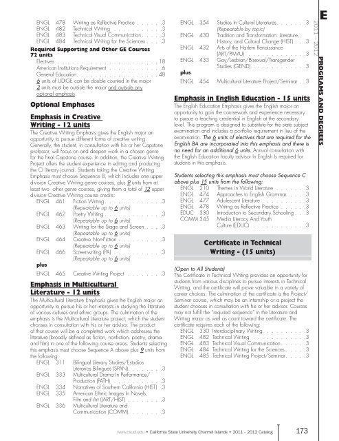 Download printable catalog - CSU Channel Islands