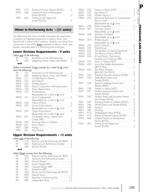 Download printable catalog - CSU Channel Islands