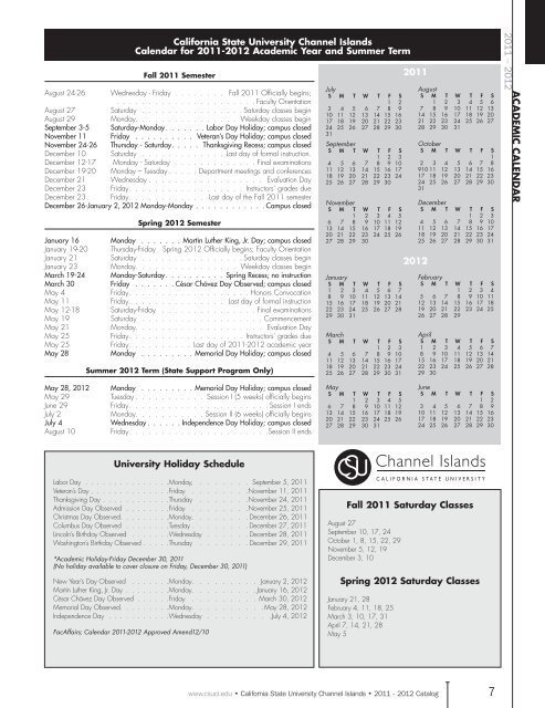 Download printable catalog - CSU Channel Islands