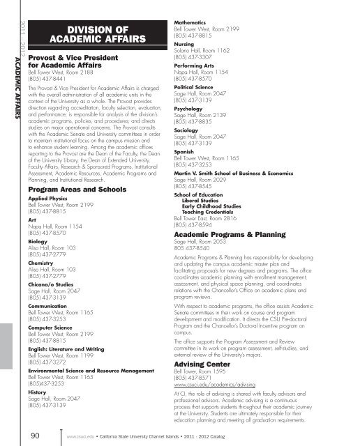 Download printable catalog - CSU Channel Islands