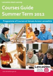 Courses Guide Summer Term 2012 - Lancashire County Council