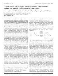 Acyclic amino acid-catalyzed direct asymmetric ... - ResearchGate