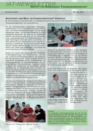 Newsletter 3/2007 - Institut für Angewandte Trainingswissenschaft ...