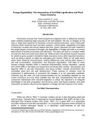 Forage Digestibility: The Intersection of Cell Wall Lignification and ...