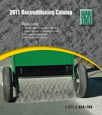 2011 Reconditioning Catalog - Har-Tru