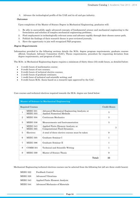 GRADUATE CATALOG - The Petroleum Institute