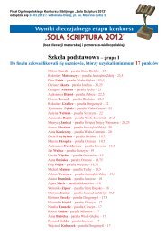 â€žSola Scriptura 2012â€