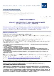 COMMUNIQUÃ DE PRESSE Ouverture des inscriptions Ã  l ...