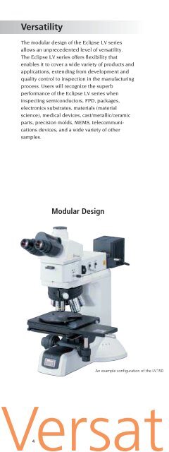 Industrial Microscopes LV Focusing Modules