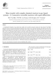 Mass transfer with complex chemical reaction in gas—liquid ... - ITM