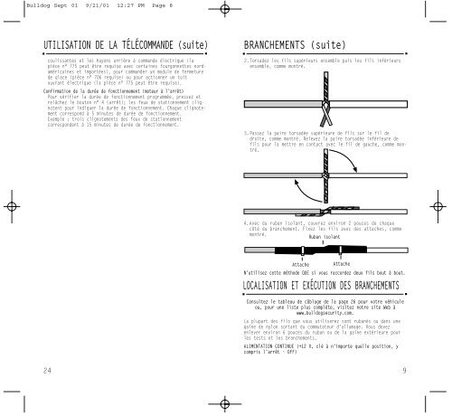 BRANCHEMENTS (suite) - Bulldog Security