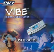 VibeÂ® Digital Audio Player Installation Guide - PNY