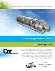CRTÂ® Filter System - Johnson Matthey - Emission Control ...