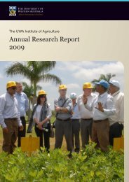 Annual Research Report 2009 - The University of Western Australia