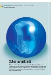 blauer bereich zahnmedizin minimal-invasiv ... - Zahnheilkunde.de