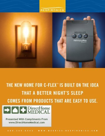 REMstar M-Series Brochure PDF - Direct Home Medical