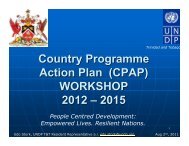 CPAP - UNDP Trinidad and Tobago