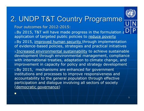 CPAP - UNDP Trinidad and Tobago