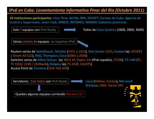 Conversando acerca del mundo IP. - Bienvenidos al Portal IPv6 ...